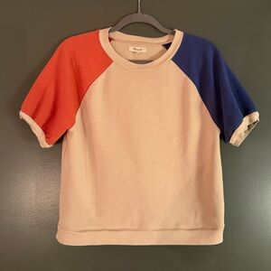Madewell Raglan Short Sleeve Sweatshirt